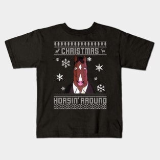 Horsin' Around Bojack Christmas Speacial Kids T-Shirt